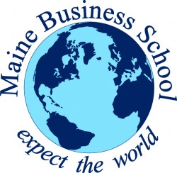 Maine Business School logo - Expect the World