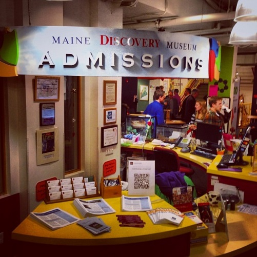 Front desk at the Maine Discovery Museum